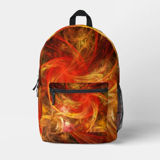 Firestorm Abstract Art Bedrukte Rugzak (Voorkant)