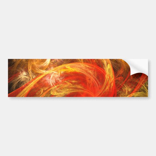 Firestorm Abstract Art Bumpersticker (Voorkant)