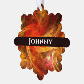 Firestorm Abstract Art Ornament Kaart (Links)