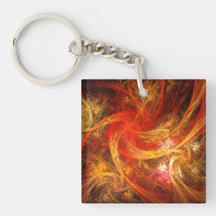 Firestorm Abstract Art Sleutelhanger