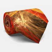 Firestorm Abstract Art Stropdas (Opgerold)