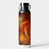 Firestorm Abstract Art Waterfles (Voorkant)