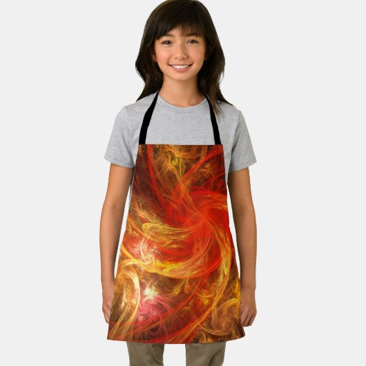 Firestorm Nova Abstract Art Apron Schort (Insitu)