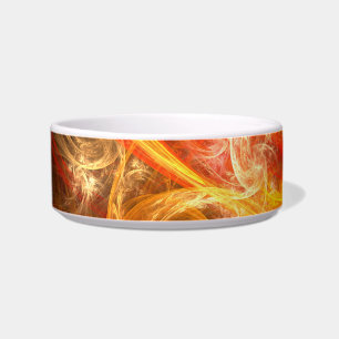 Firestorm Nova Abstract Art Cat Bowl Voerbakje