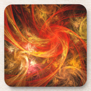 Firestorm Nova Abstract Art Cork Onderzetter