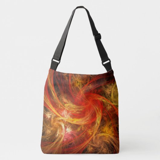 Firestorm Nova Abstract Art Cross-body Crossbody Tas (Voorkant)