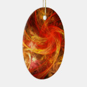 Firestorm Nova Abstract Art Oval Ornament (Rechts)
