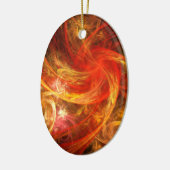 Firestorm Nova Abstract Art Oval Ornament (Links)