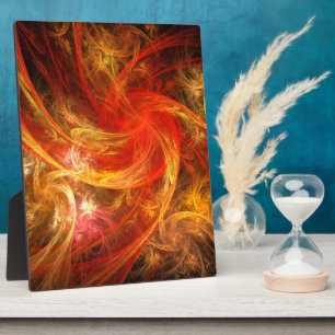 Firestorm Nova Abstract Art Plaque Fotoplaat