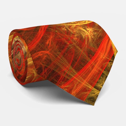 Firestorm Nova Abstract Art Stropdas (Opgerold)