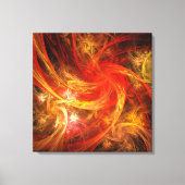 Firestorm Nova Abstract Art Wrapped Canvas Afdrukk (Voorkant)