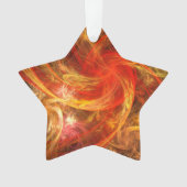 Firestorm Nova Abstracte Art Acrylster Ornament (voorkant)