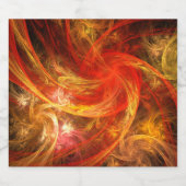 Firestorm Nova Abstracte Art Bier Etiket (Enkel label)