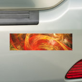 Firestorm Nova Abstracte Art Bumpersticker (Op auto)
