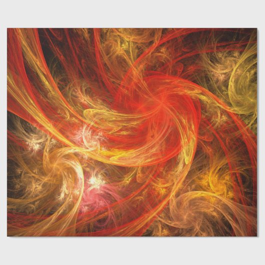 Firestorm Nova Abstracte Art Cadeaupapier (Vlak)