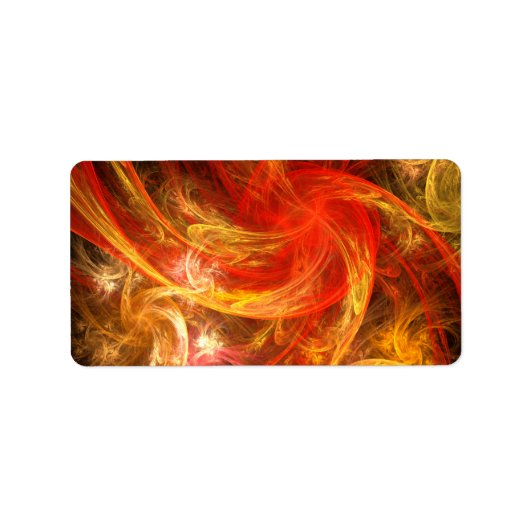 Firestorm Nova Abstracte Art Etiket (Voorkant)