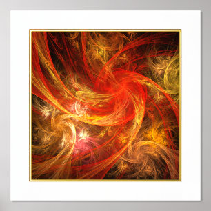 Firestorm Nova Abstracte Art Folie Afdrukken