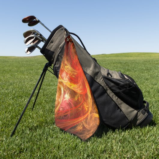 Firestorm Nova Abstracte Art Golfhanddoek (Groen)