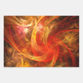 Firestorm Nova Abstracte Art Inpakpapier Vel (Voorkant 2)