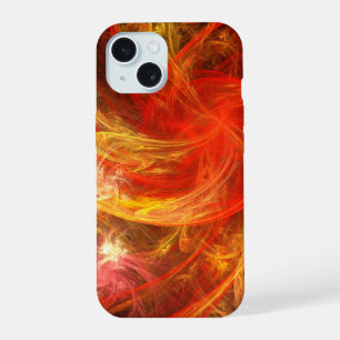 Firestorm Nova Abstracte Art iPhone 15 Hoesje
