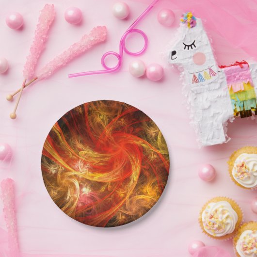 Firestorm Nova Abstracte Art Papieren Bordje (Feest)