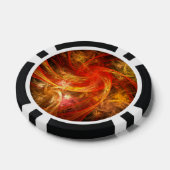 Firestorm Nova Abstracte Art Poker Chips (Enkel)