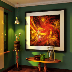 Firestorm Nova Abstracte Art Poster