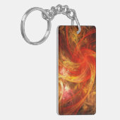 Firestorm Nova Abstracte Art Sleutelhanger (Voorkant Links)