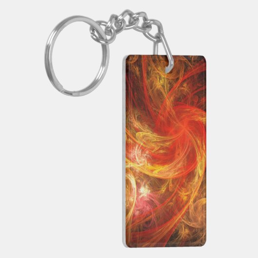 Firestorm Nova Abstracte Art Sleutelhanger (Voorkant Links)