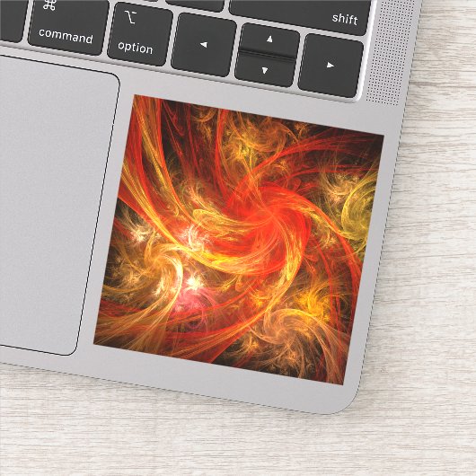 Firestorm Nova Abstracte Art Sticker (Detail)
