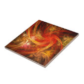 Firestorm Nova Abstracte Art Tile Tegeltje (Zijkant)