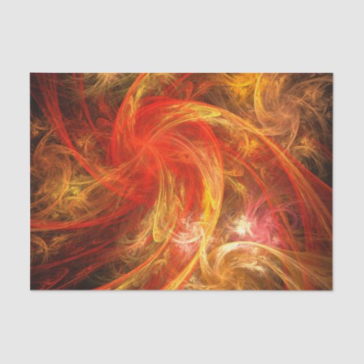 Firestorm Nova Abstracte Art Tissuepapier (Voorkant)