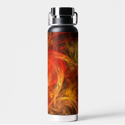 Firestorm Nova Abstracte Art Waterfles (Achterkant)