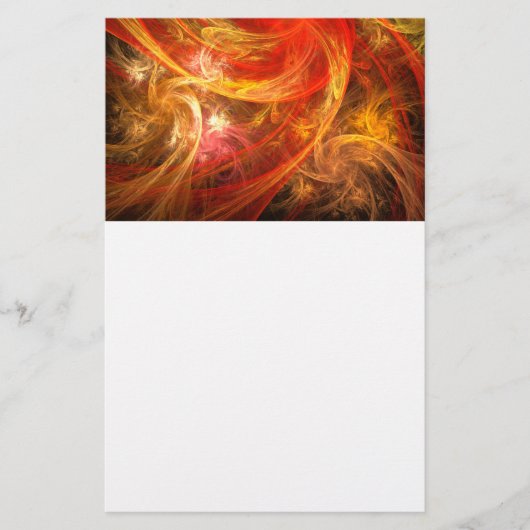Firestorm Nova Abstracte kunstartikelen Briefpapier (Voorkant)