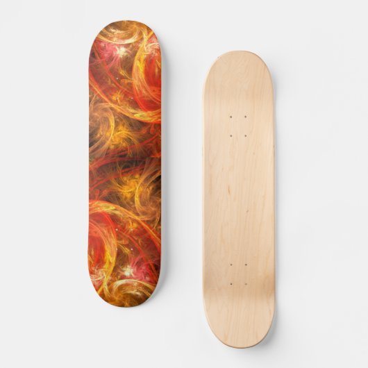 Firestorm Nova Abstrait Art Skateboard (Recto)