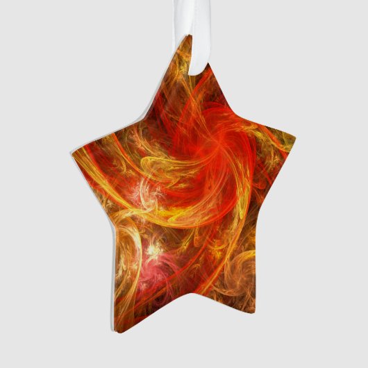 Firestorm Nova Abstrait Art Star acrylique (devant)