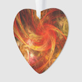 Firestorm Nova Art Abstrait Coeur acrylique (devant)