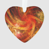 Firestorm Nova Art Abstrait Coeur acrylique (dos)