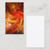 Firestorm Nova Carte de visite d'art Abstrait (Devant / Derrière)