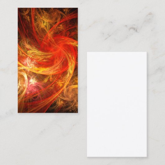 Firestorm Nova Carte de visite d'art Abstrait (Devant / Derrière)