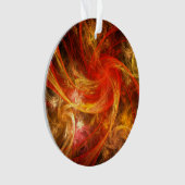 Firestorm Nova Cercle Acrylique Art Abstrait (devant)