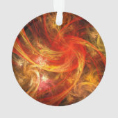 Firestorm Nova Cercle Acrylique Art Abstrait (dos)