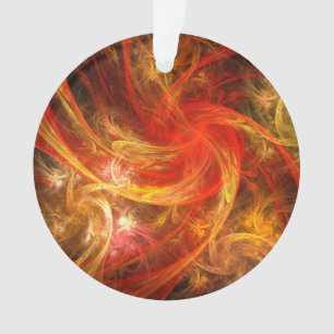 Firestorm Nova Cercle Acrylique Art Abstrait