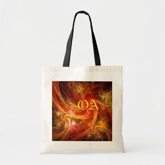 Firestorm Nova Sac Monogramme Art Abstrait (Devant)