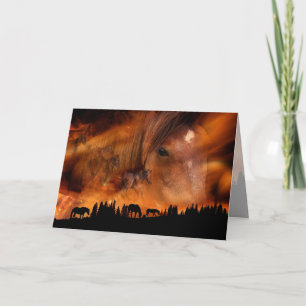 "Firestorm op de Berg", Wenskaart Kaart