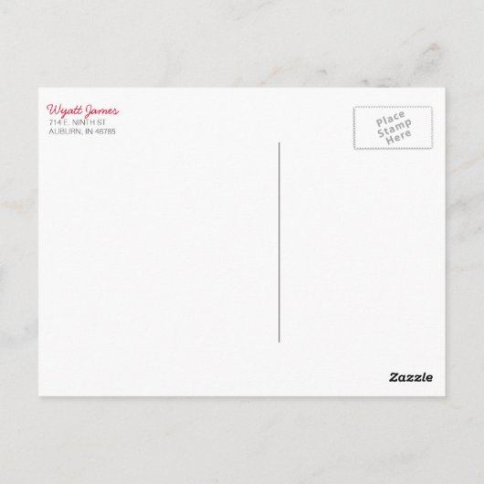 Firetruck bedankt Briefkaart (Achterkant)