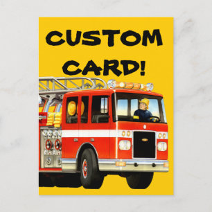 Firetruck Custom Briefkaart