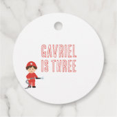 Firetruck Party Labels (Achterkant)