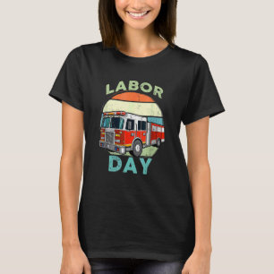 Firetruck Retro Labor Day 2022 T-shirt