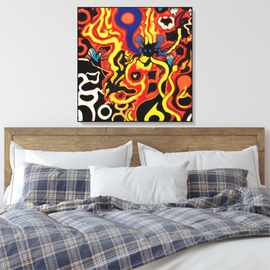 Firewall Canvas Afdruk (Insitu (Slaapkamer))